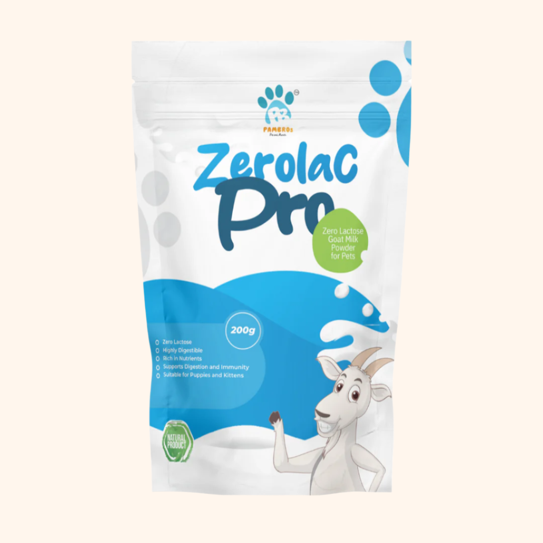 Zero-Lactose Goat Milk Powder for Dogs & Cats - Digestive & Immune Health Supplement