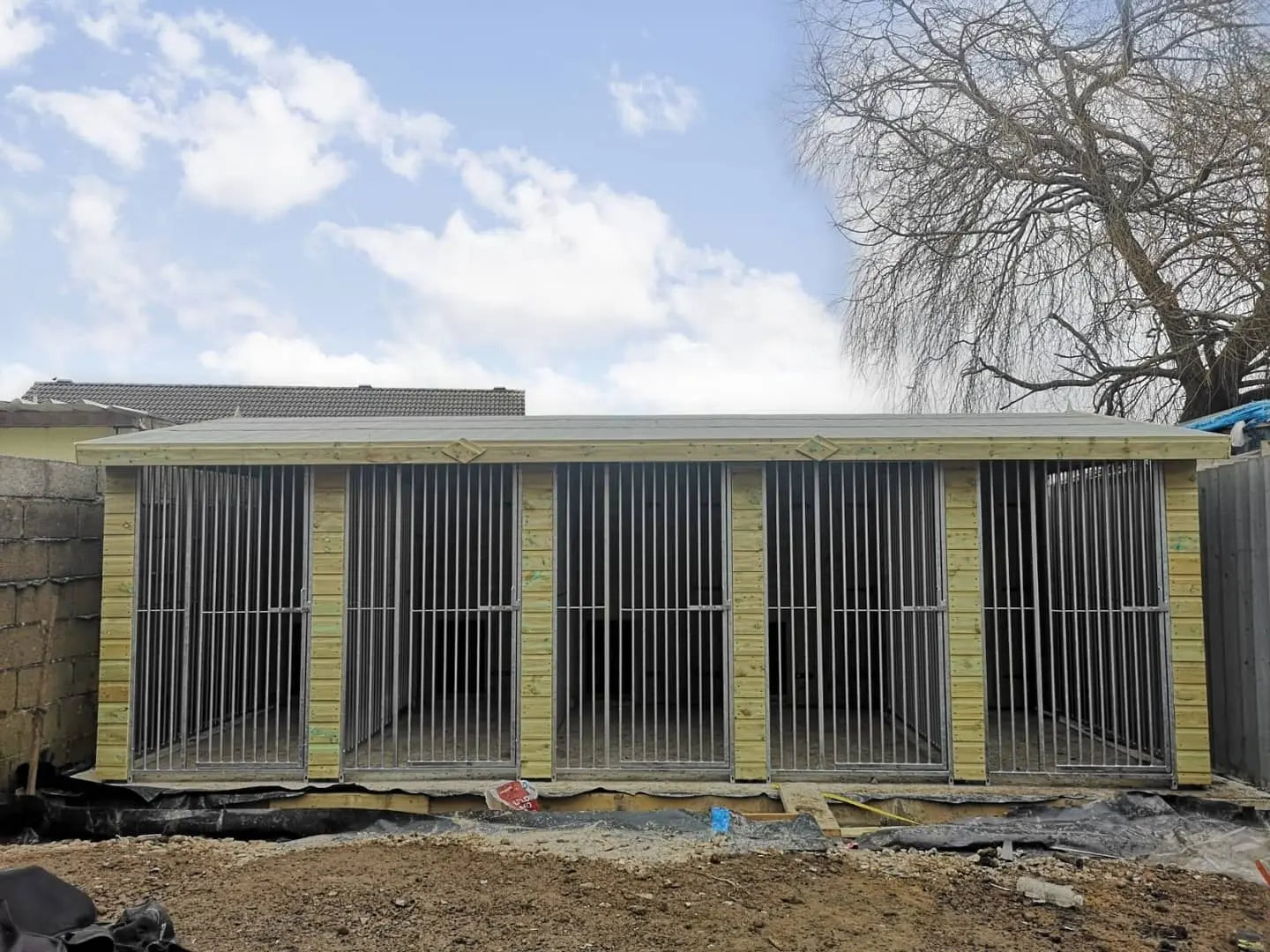 20 X 12 ft Five Bay Dog Kennel Doghealth