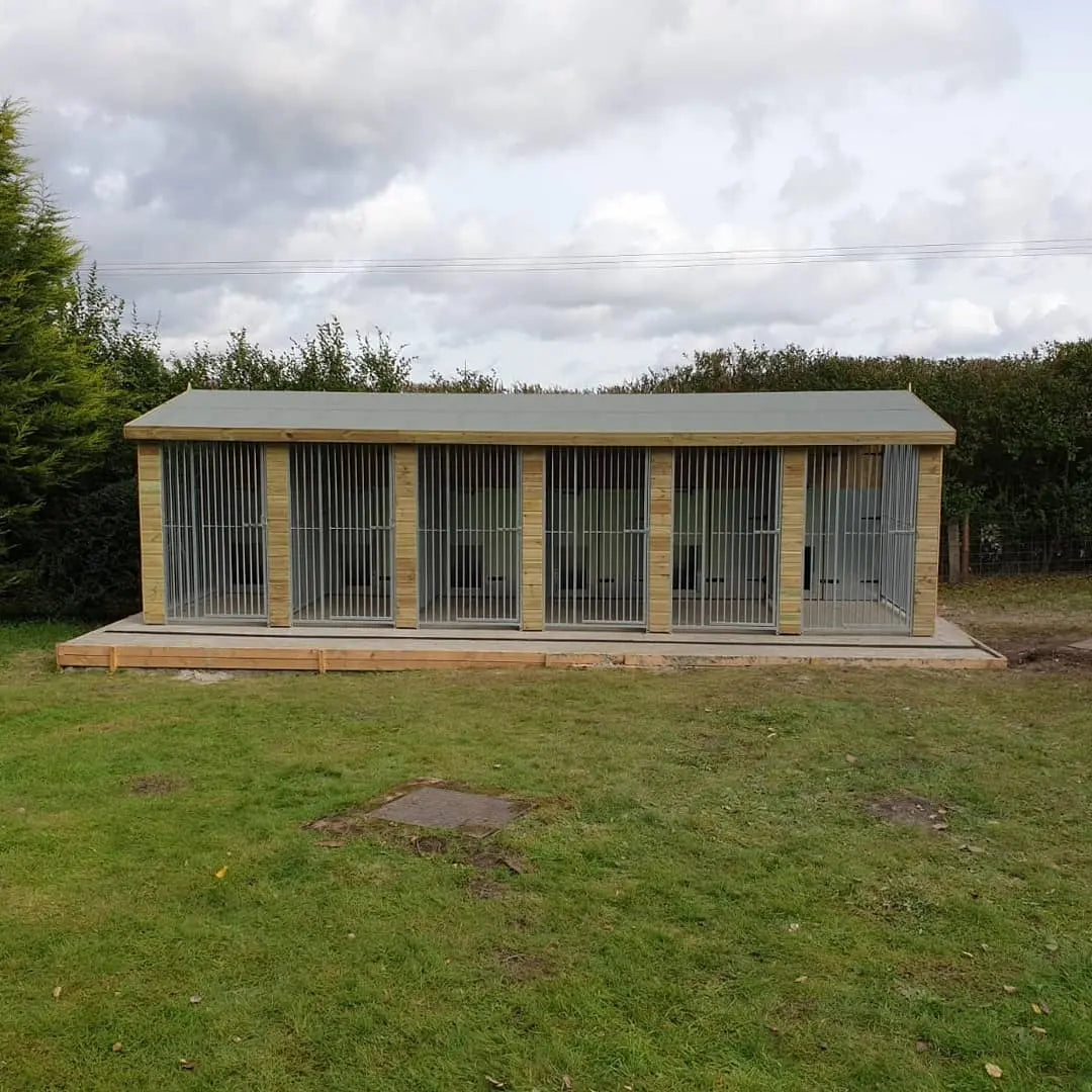 24 X 10 ft Six Bay Dog Kennel Doghealth