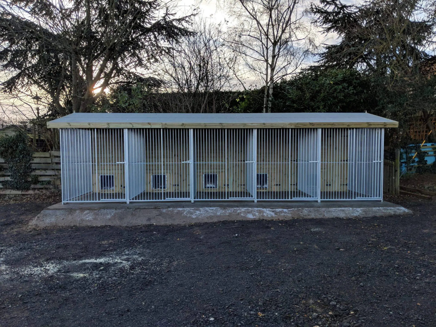 33 X 8 ft Five Bay Dog Kennel Doghealth