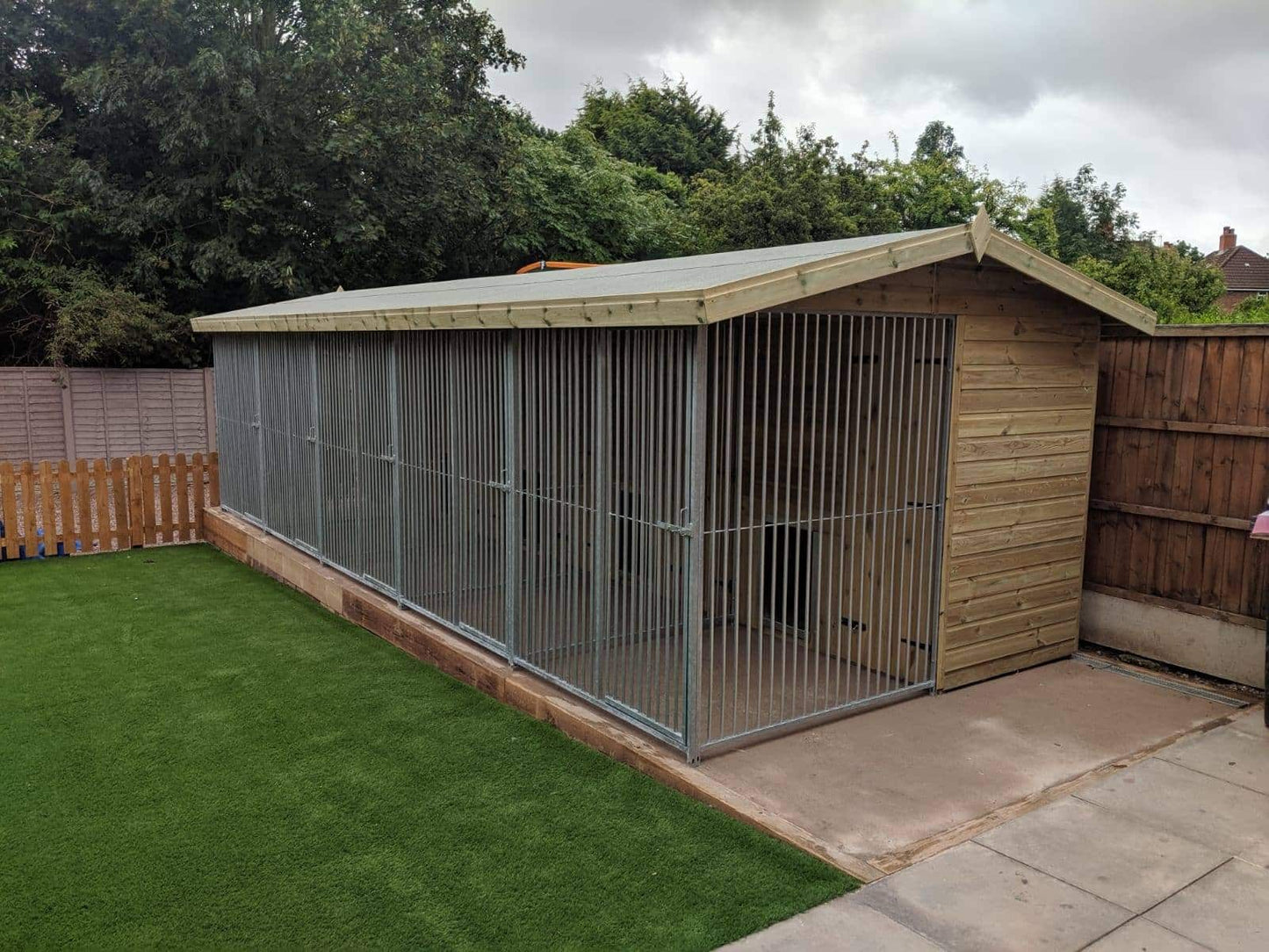 25 X 8 ft Five Bay Dog Kennel Doghealth