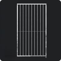 Dog Run Panel 1.2 x 1.84m - 8cm Gap - Heavy-duty Galvanised