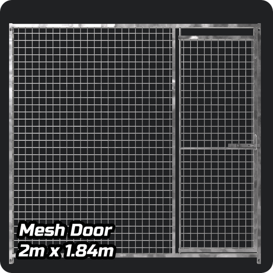2.0m x 1.84m - Heavy duty Premium Galvanized - Mesh DOOR panels