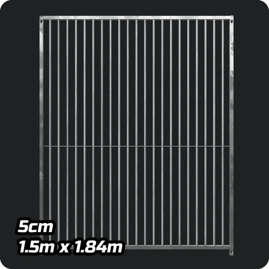 1.5m x 1.84m - Heavy duty Premium Galvanized - 5cm Gap Panels Doghealth