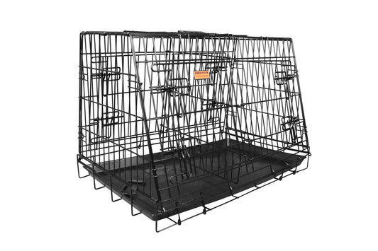 GYC03PF/04PF/03PT/04PT Double Car Crate with Divider Dog Health