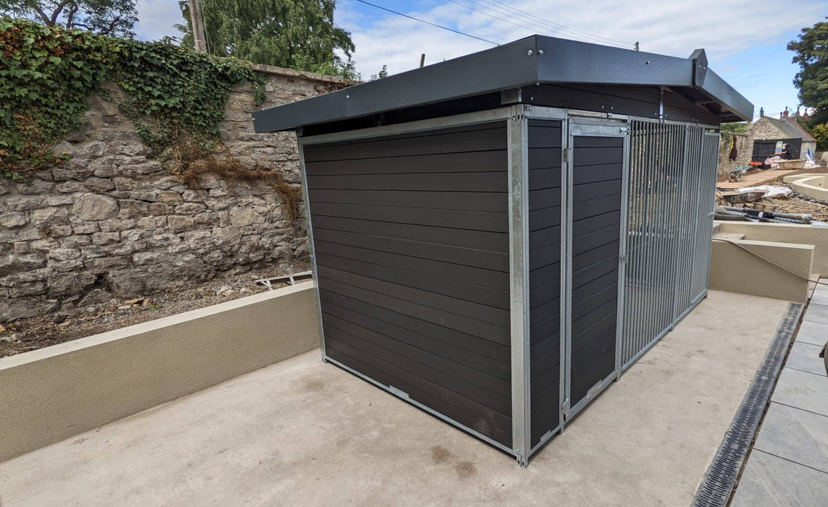 10 X 6.5 ft Single Eco Thermal Plastic Dog Kennel Doghealth