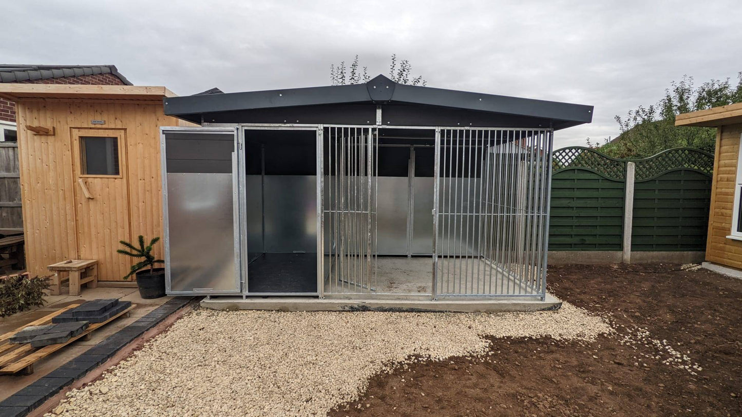 10 X 6.5 ft Single Eco Thermal Plastic Dog Kennel Doghealth