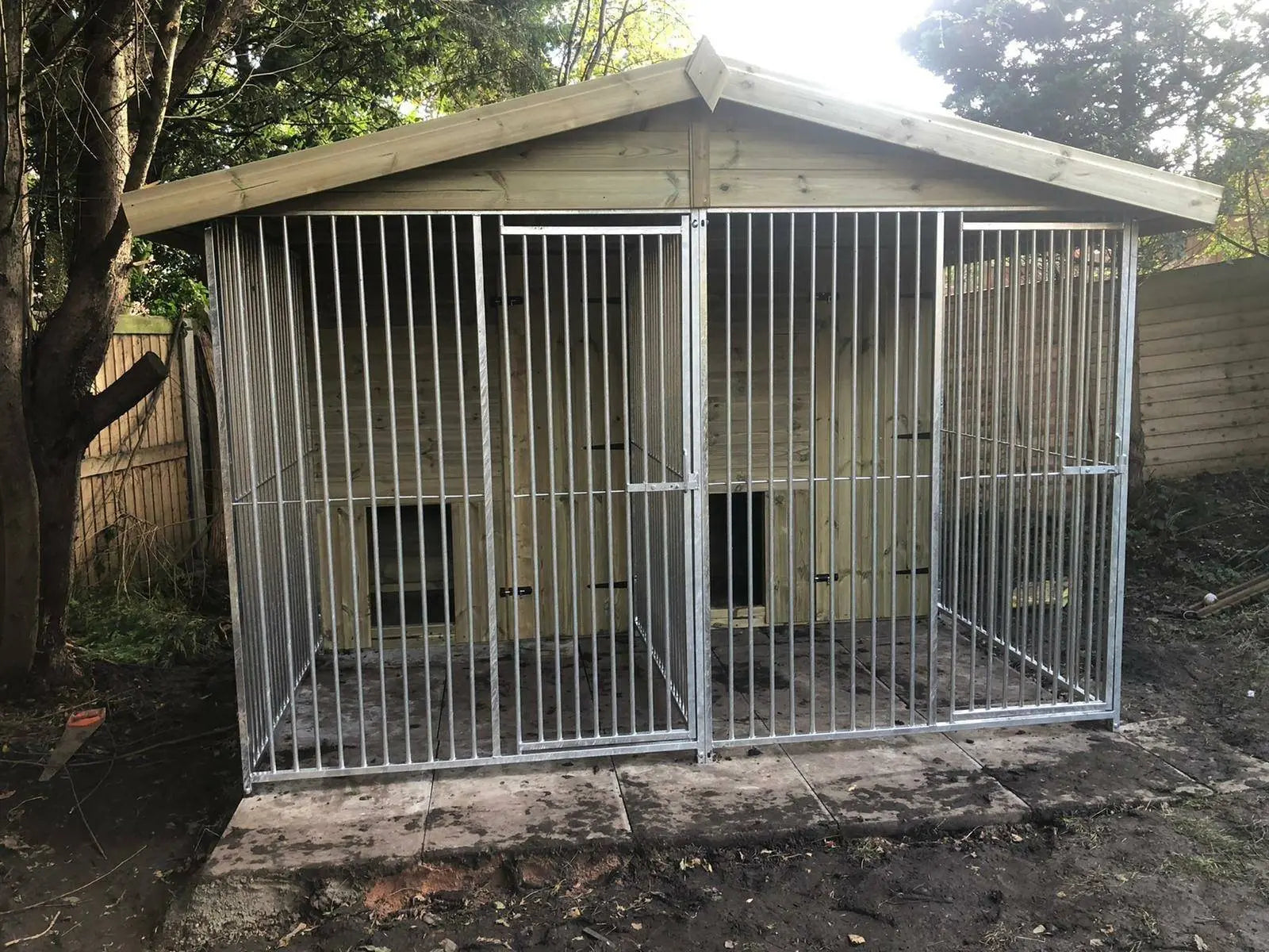 10 X 10 ft Duo Dog Kennel Doghealth