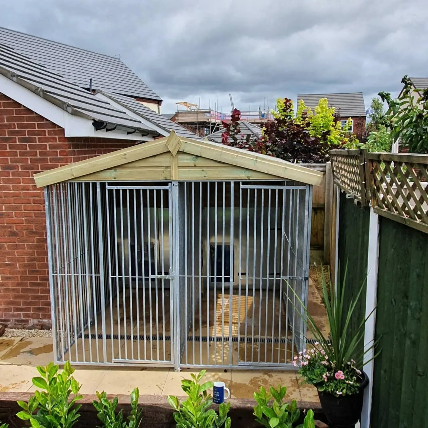 10 X 10 ft Duo Dog Kennel Doghealth