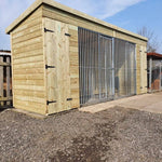 16 X 4 ft Pent Duo Kennel Doghealth