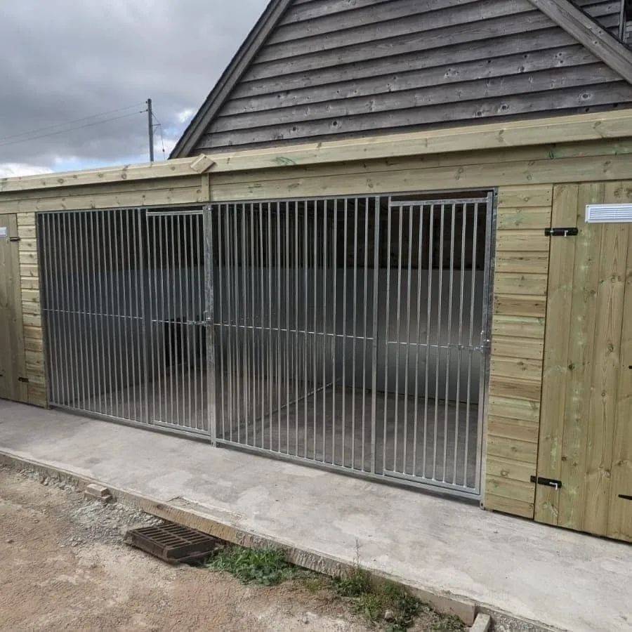 19 X 5 ft Pent Duo Kennel Doghealth