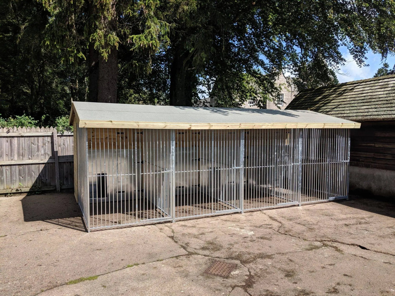 20 X 12 ft Four Bay Dog Kennel Doghealth