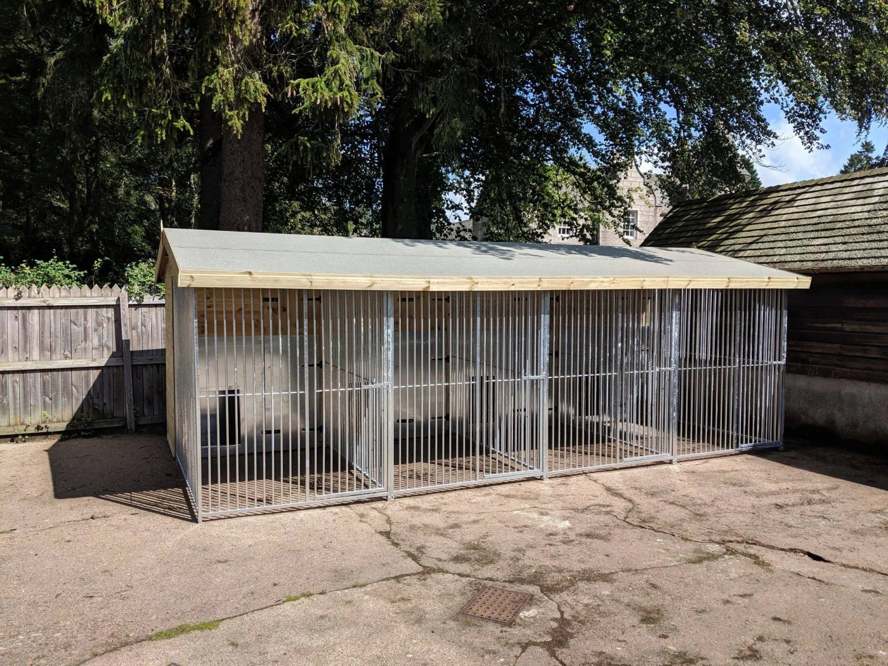 20 X 12 ft Four Bay Dog Kennel Doghealth