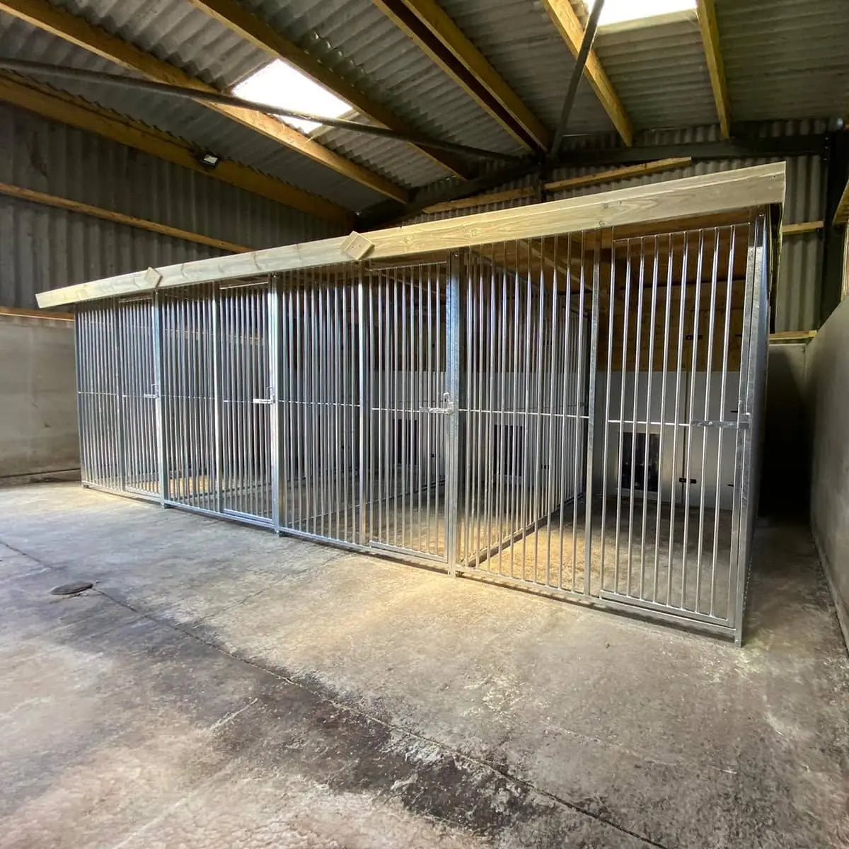 20 X 8 ft Four Bay Dog Kennel Doghealth
