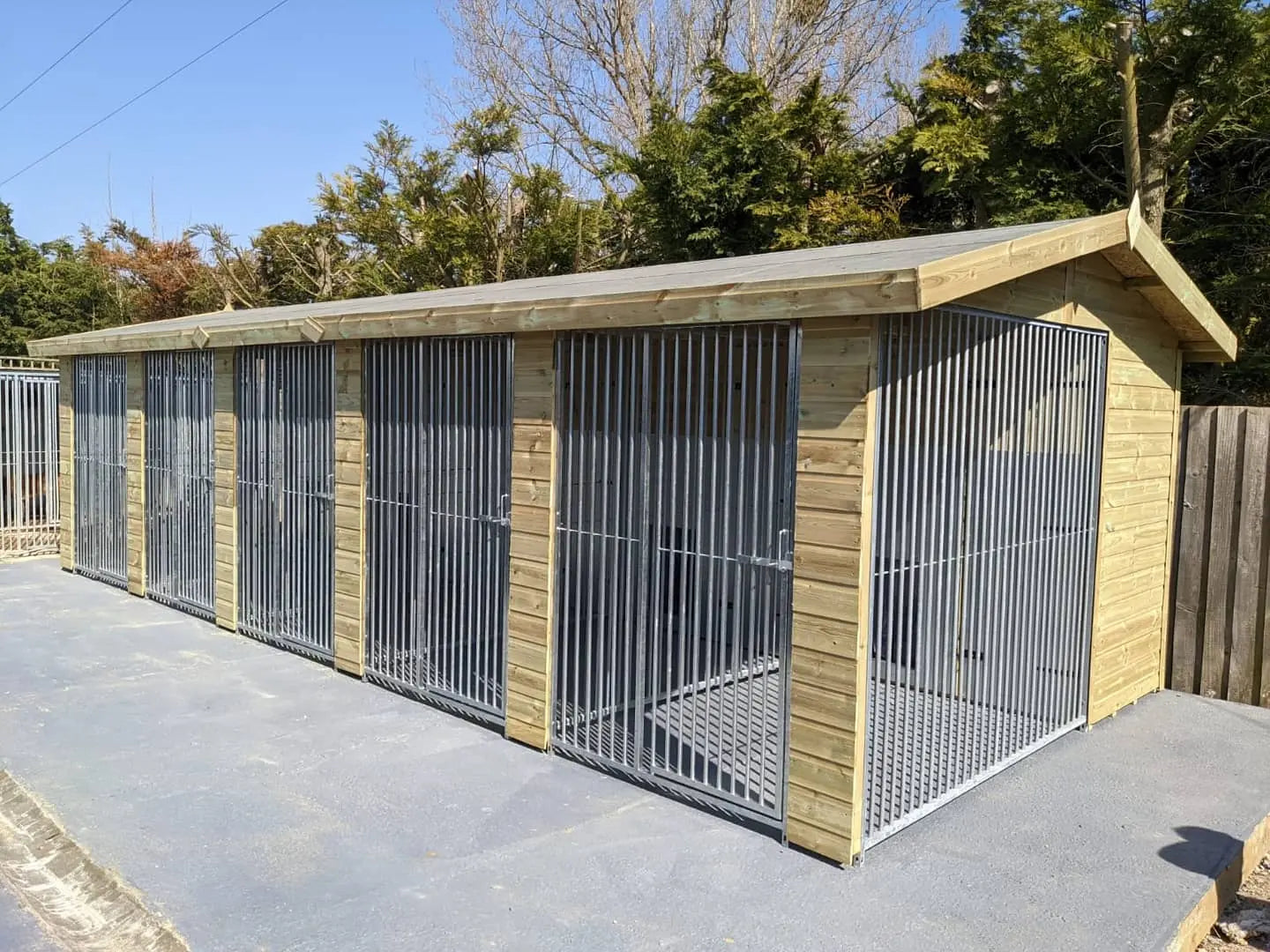 25 X 12 ft Five Bay Dog Kennel Doghealth