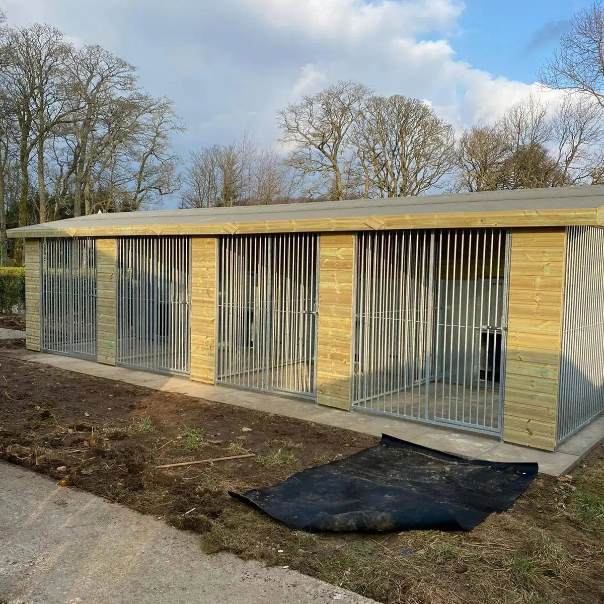 27 X 10 ft Four Bay Dog Kennel Doghealth