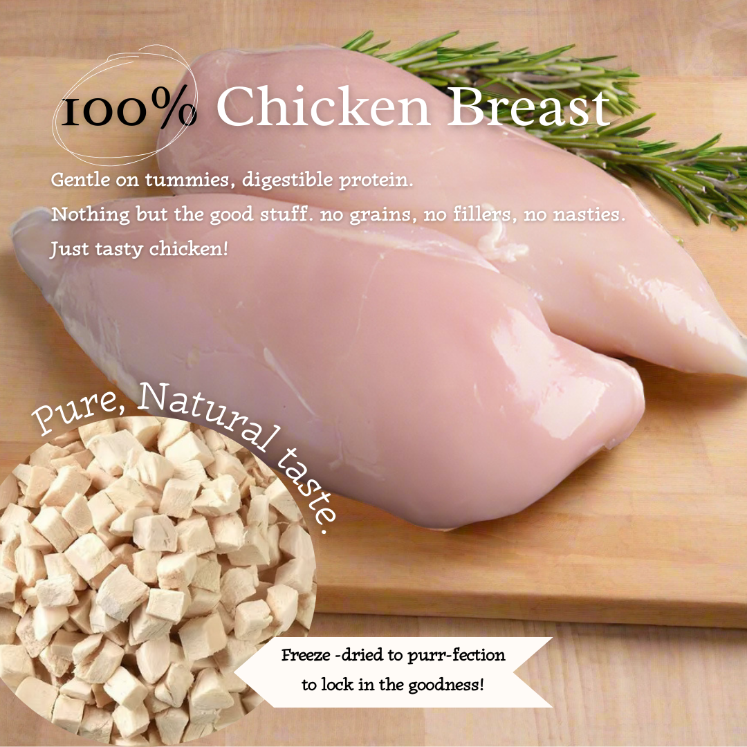Cluck & Crunch - 100% Freeze-Dried Chicken Treats | Pure & Natural | Tail Tips UK