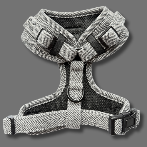 Noir Luxe Adjustable Dog Harness