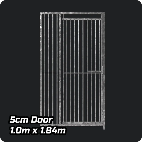 Dog Run Panels 1m x 1.84m DOOR - Heavy duty Premium Galvanized