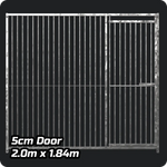 2m x 1.84m DOOR - Heavy duty Premium Galvanized - 5cm Gap Panels Doghealth