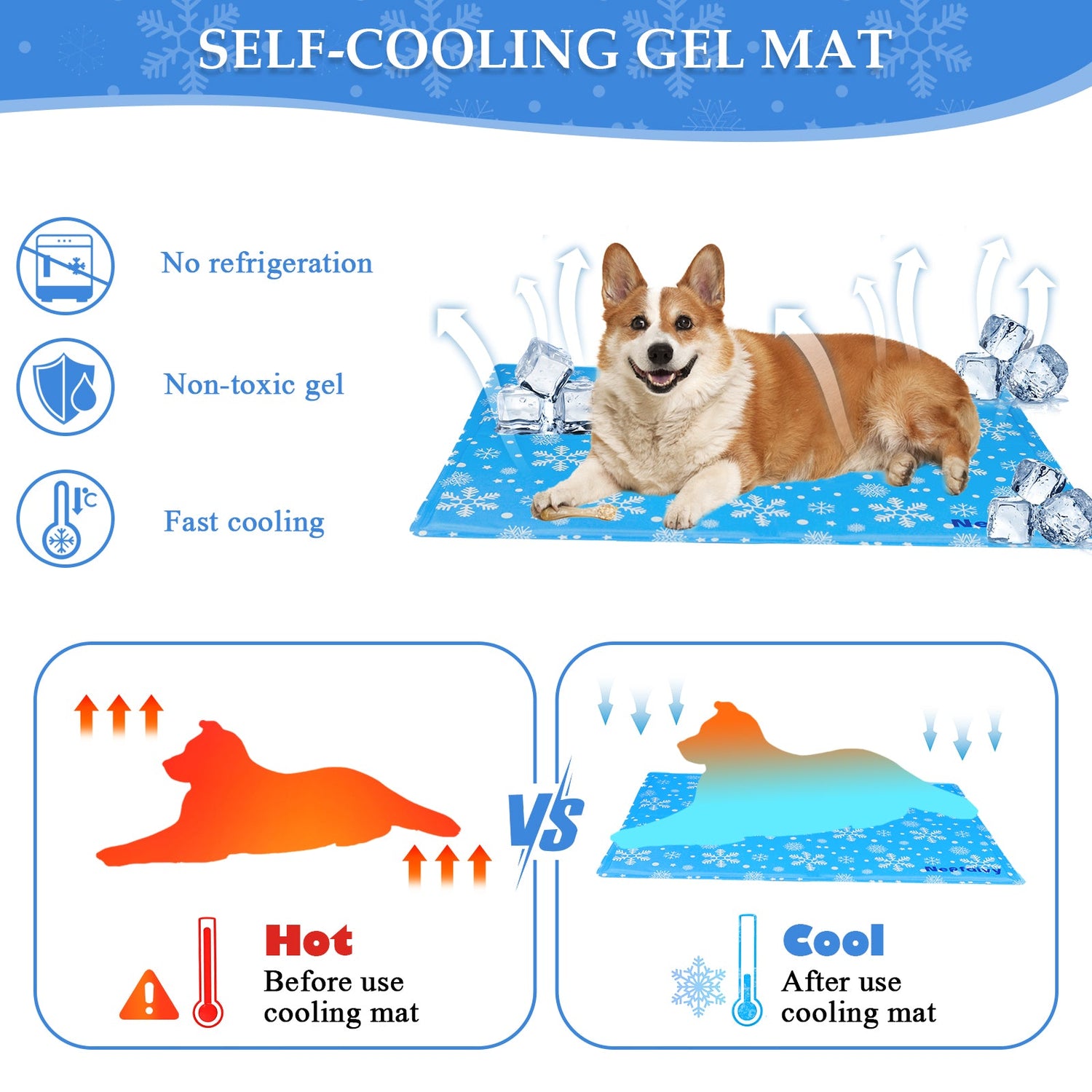 Dog Cooling Mats 50 x 40 cm