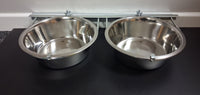 Dog Bowl Galvanised Bowl Holders with Bowls
