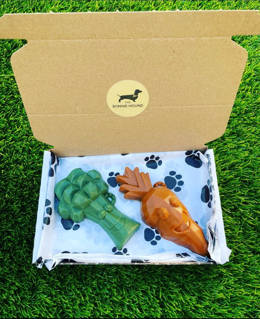 Rosewood Carrot (x2) and Broccoli (x2) Dog Chew Treats