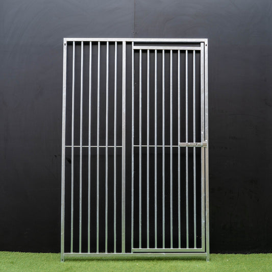Dog Run Panel 1.2 x 1.84m - Right Door 5cm Gap - Heavy-Duty Galvanised