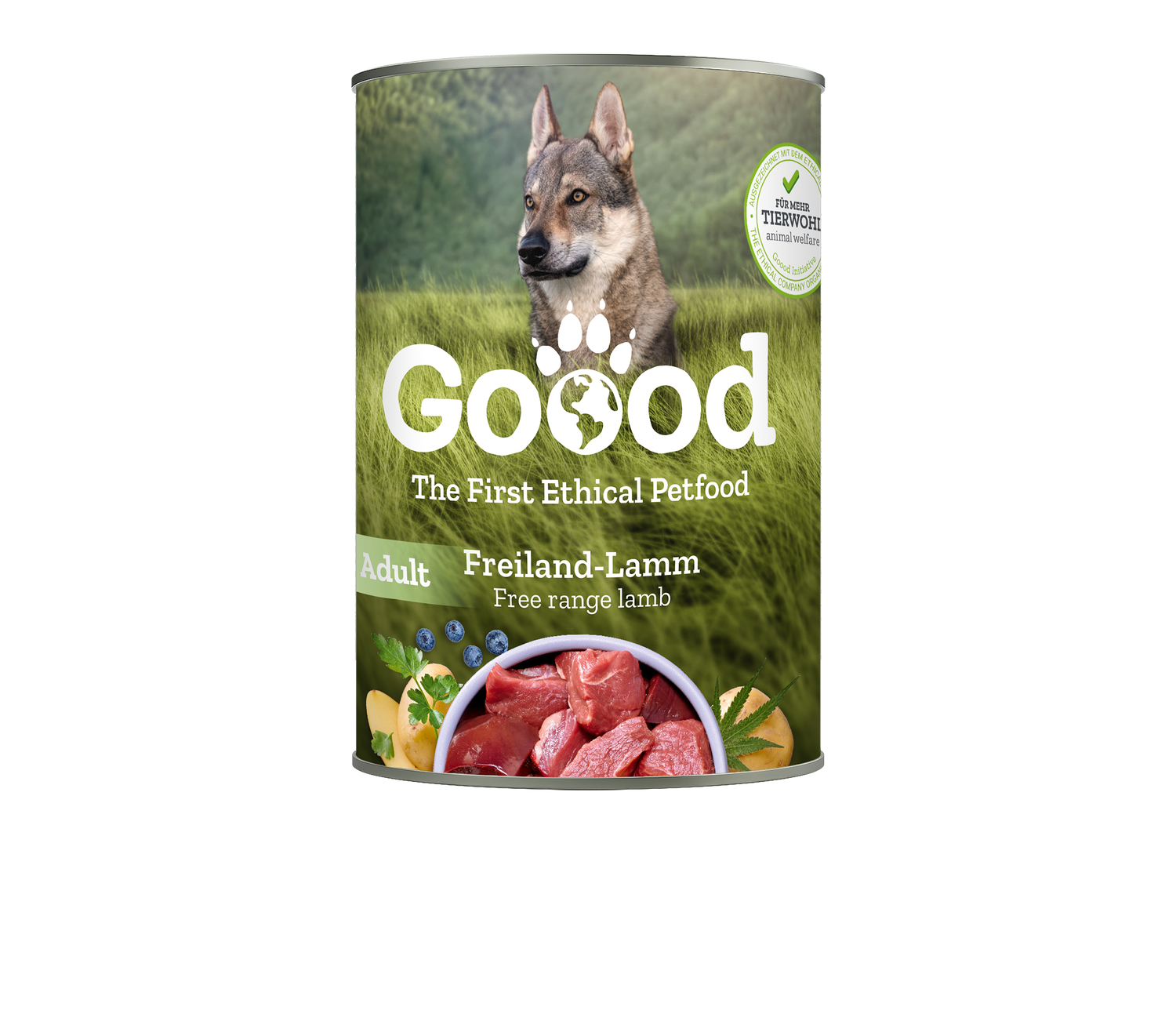 Free Range Lamb Wet Food for Adult Dogs