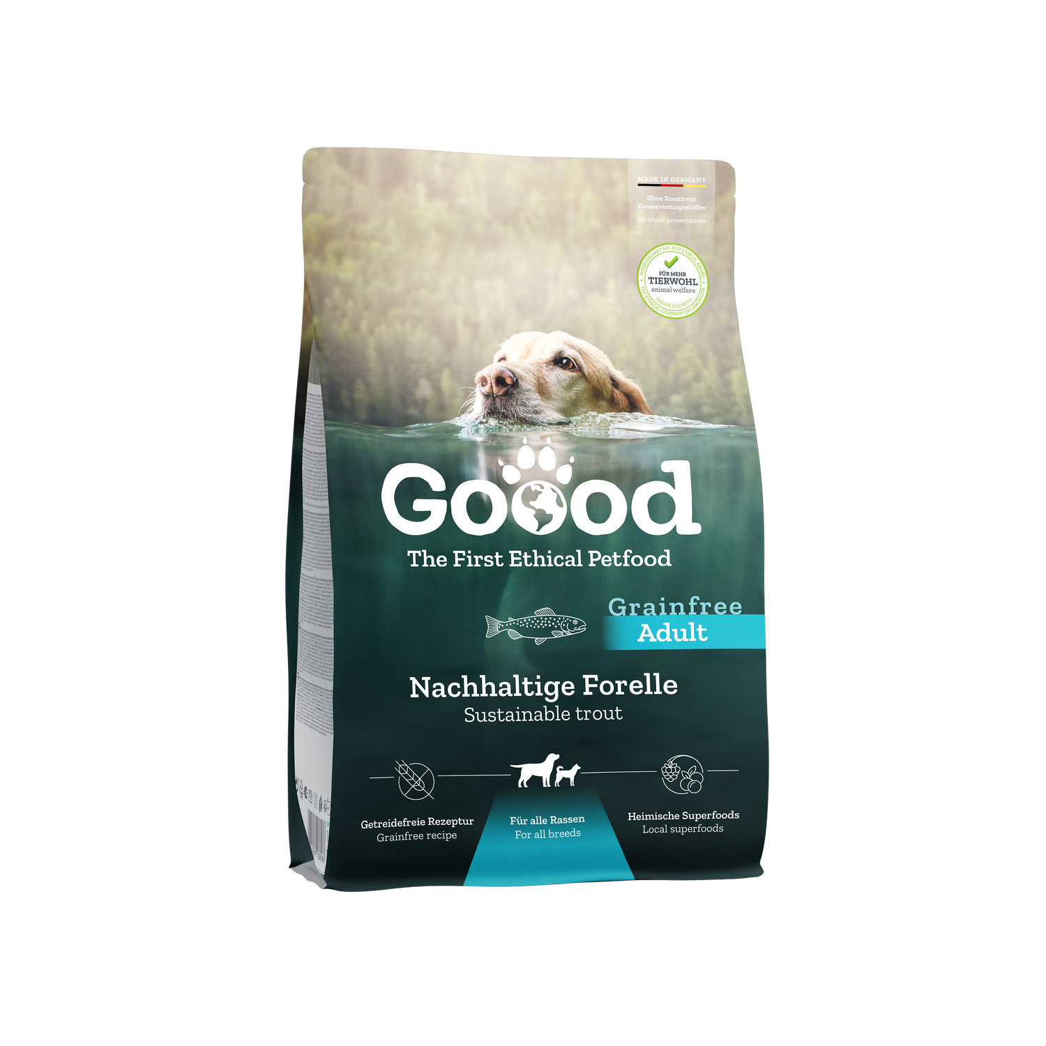 Sustainable Trout Dry Food for Adult Dogs
