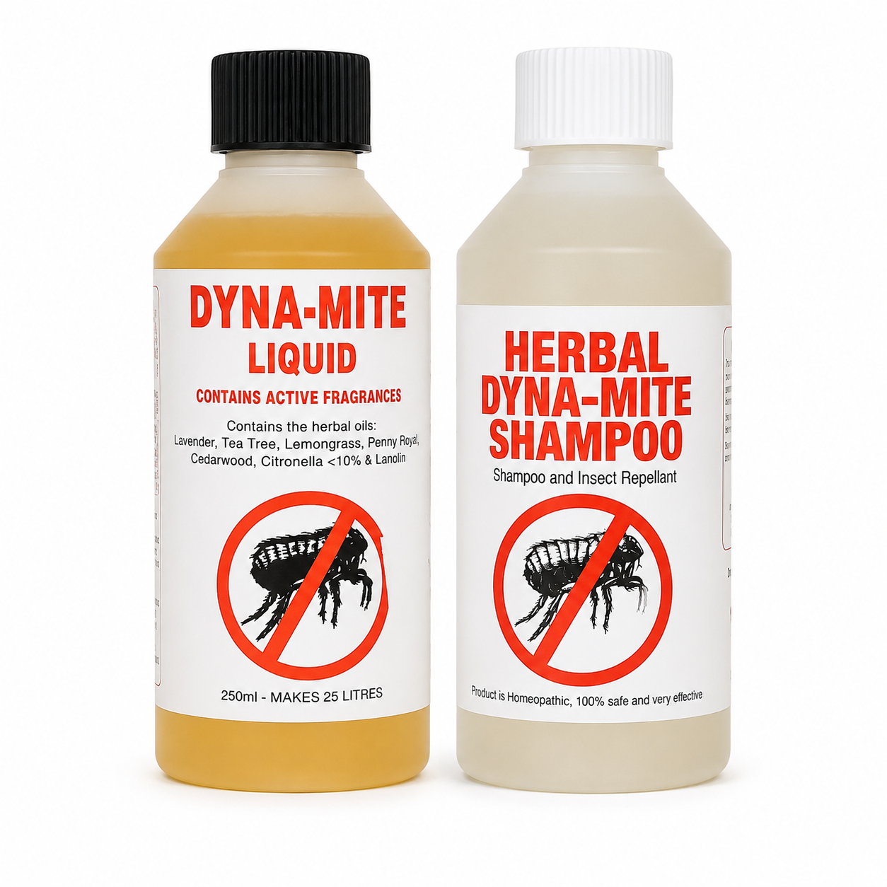 Dyna-Mite Shampoo and Repellent Bundle 2 x 250ml Dog Grooming Set