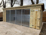 19 X 4 ft Pent Duo Kennel Doghealth