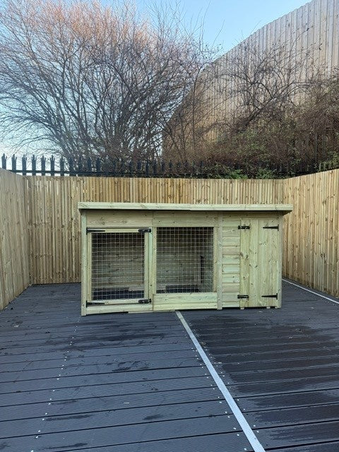 Benchmark 8 x 4ft Dog Kennel - Durable, Weatherproof, DIY Animal House