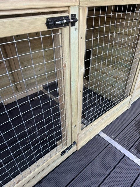 Benchmark 12 x 4ft Dog Kennel & Animal House with Pent Roof - Durable, DIY Assembly, Weatherproof