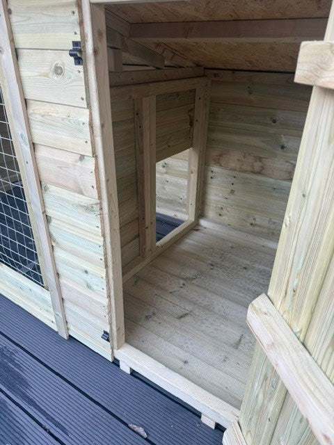 Benchmark 12 x 4ft Dog Kennel & Animal House with Pent Roof - Durable, DIY Assembly, Weatherproof