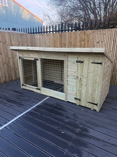 Benchmark 8 x 4ft Dog Kennel - Durable, Weatherproof, DIY Animal House