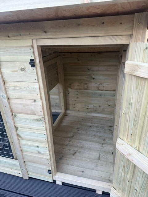 Benchmark 12 x 4ft Dog Kennel & Animal House with Pent Roof - Durable, DIY Assembly, Weatherproof