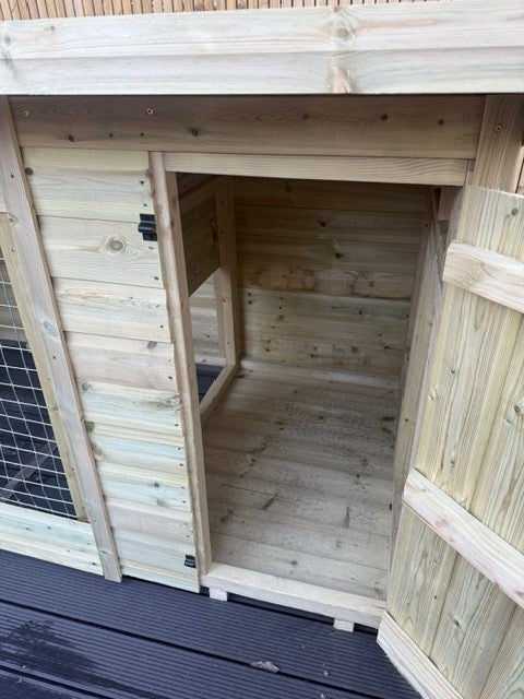 Benchmark 12 x 4ft Dog Kennel & Animal House with Pent Roof - Durable, DIY Assembly, Weatherproof