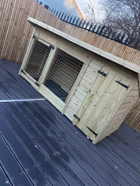 Benchmark 8 x 4ft Dog Kennel - Durable, Weatherproof, DIY Animal House