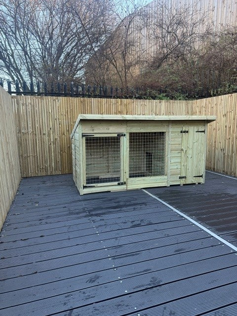 Benchmark 8 x 4ft Dog Kennel - Durable, Weatherproof, DIY Animal House