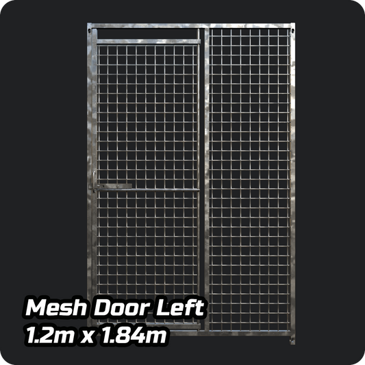 1.2m x 1.84m - Heavy duty Premium Galvanized - Mesh LEFT DOOR panels