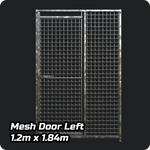 1.2m x 1.84m - Heavy duty Premium Galvanized - Mesh LEFT DOOR panels Doghealth