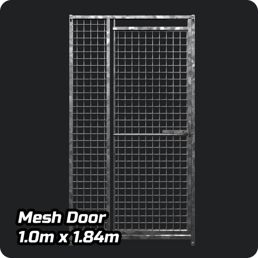 1.0m x 1.84m - Heavy duty Premium Galvanized - Mesh DOOR panels