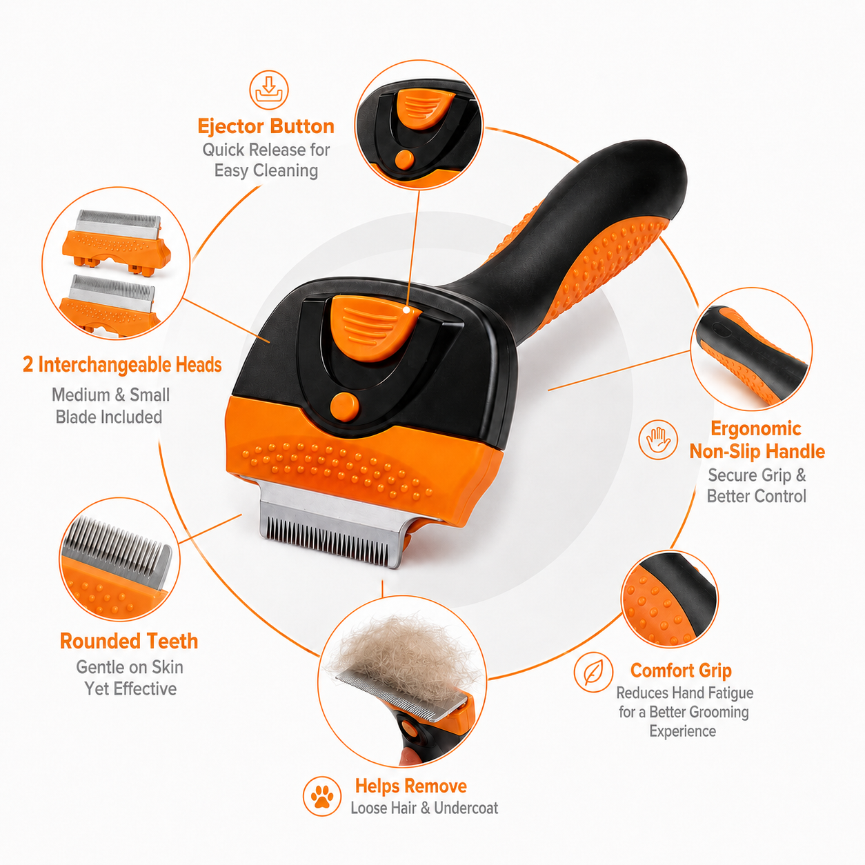Doghealth De-Shedding Grooming Comb