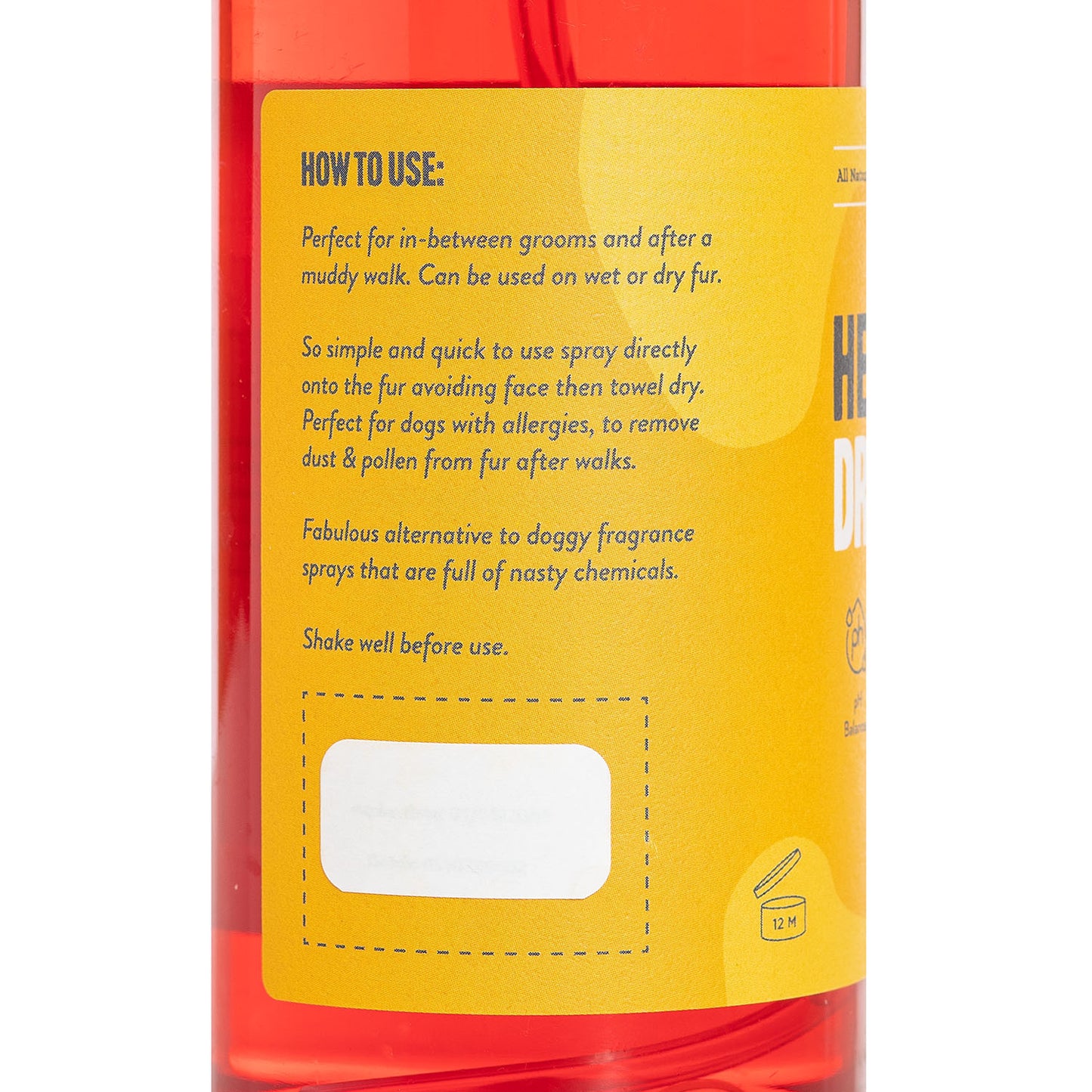 Raspberry and Vanilla Dry Shampoo | The Herbal Dog Co