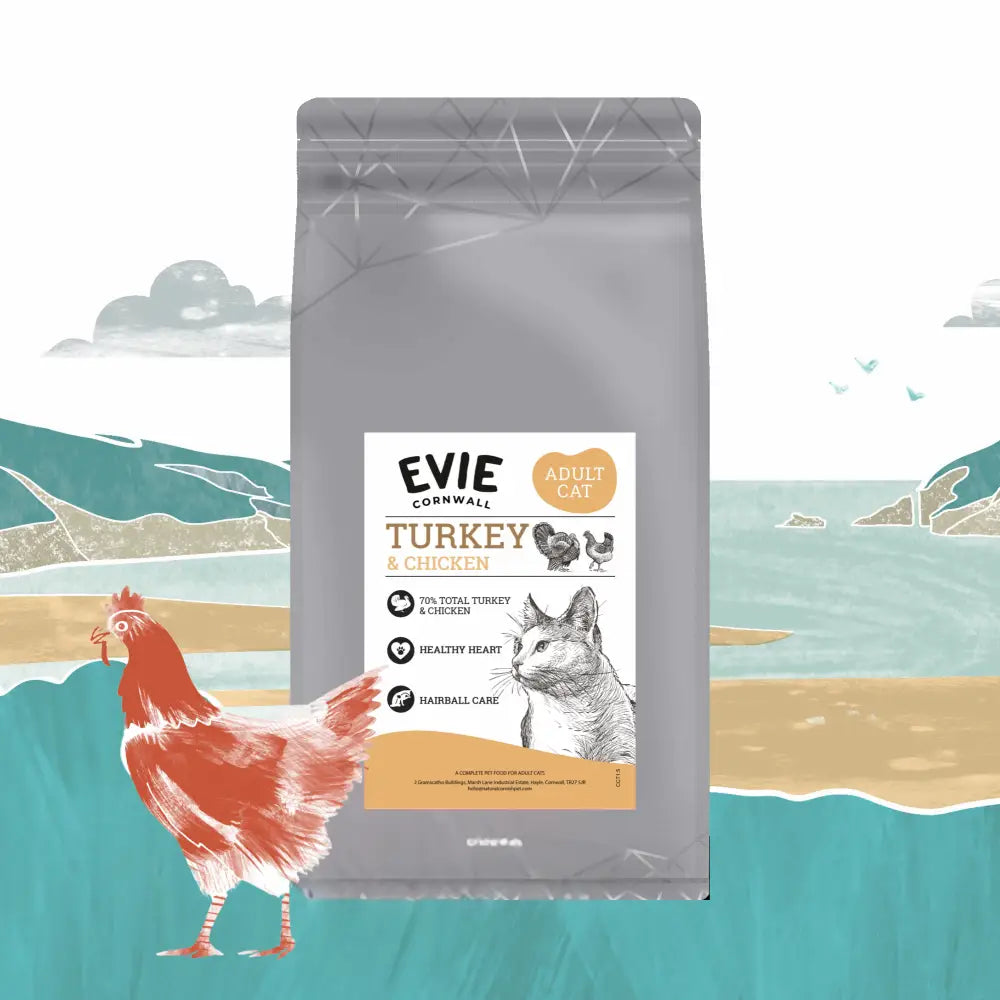 Evie Natural Dry Cat Food Turkey With Chicken