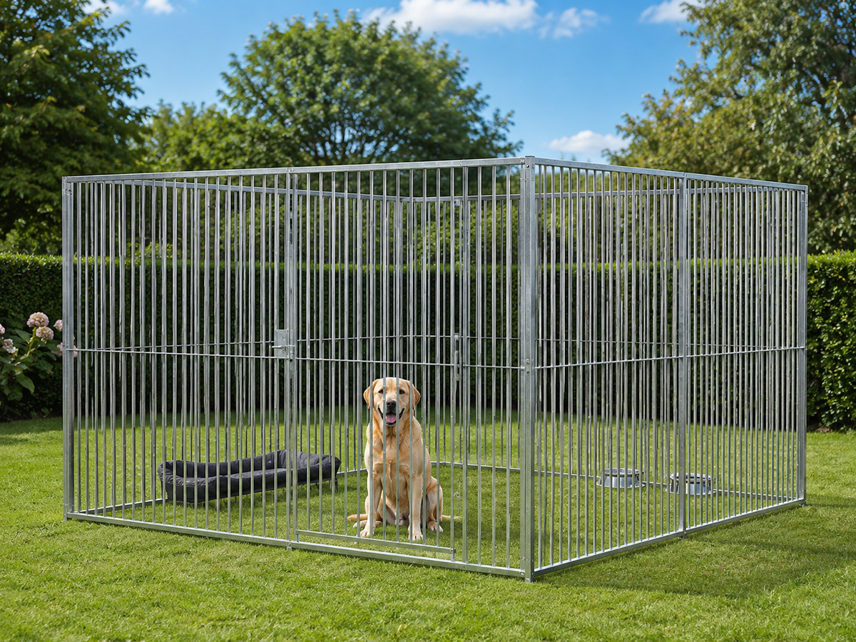 Dog Run Panel 2.0 x 1.84m - 5cm Gap - Heavy-Duty Galvanised