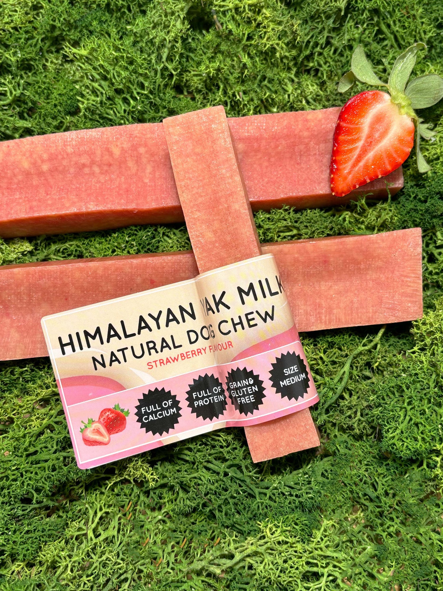 Strawberry Yak Dog Chew