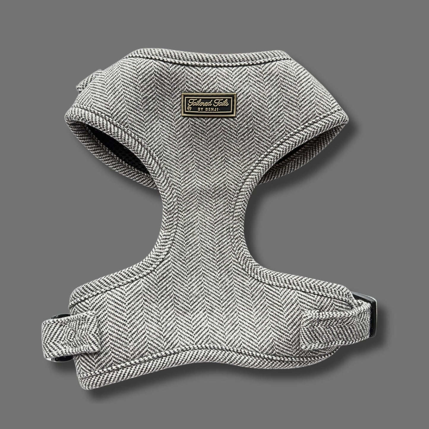 Noir Luxe Adjustable Dog Harness
