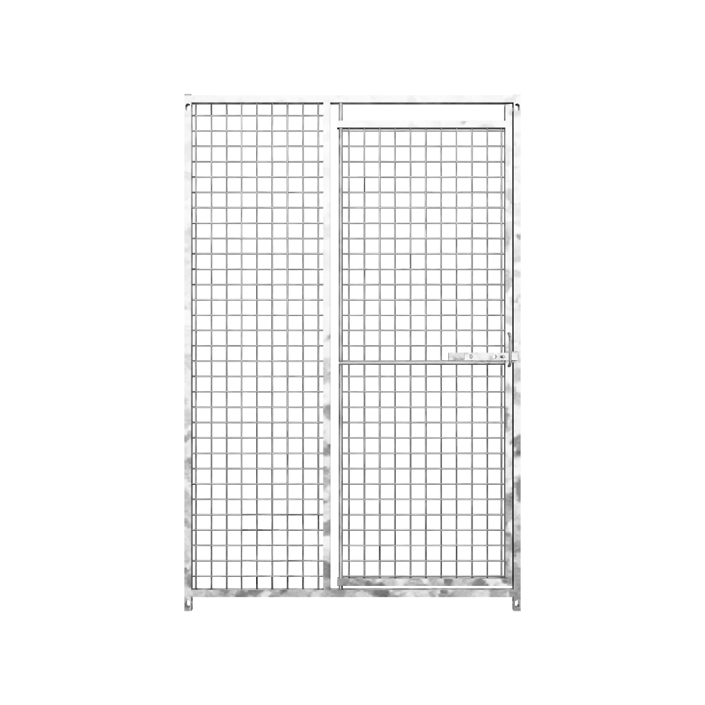 Dog Run Panel 1.2 x 1.84m - Right Door - Mesh - Heavy-Duty Galvanised